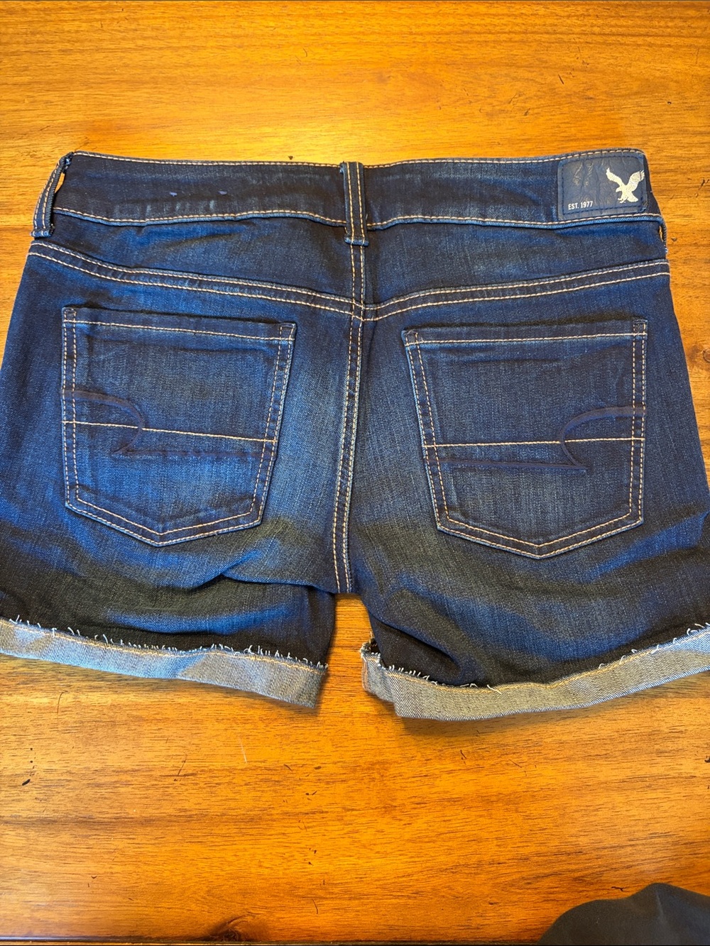 3 Pairs American Eagle Outfitters Women’s Blue Denim Jean Shorts - Size 4 - Picture 5 of 14
